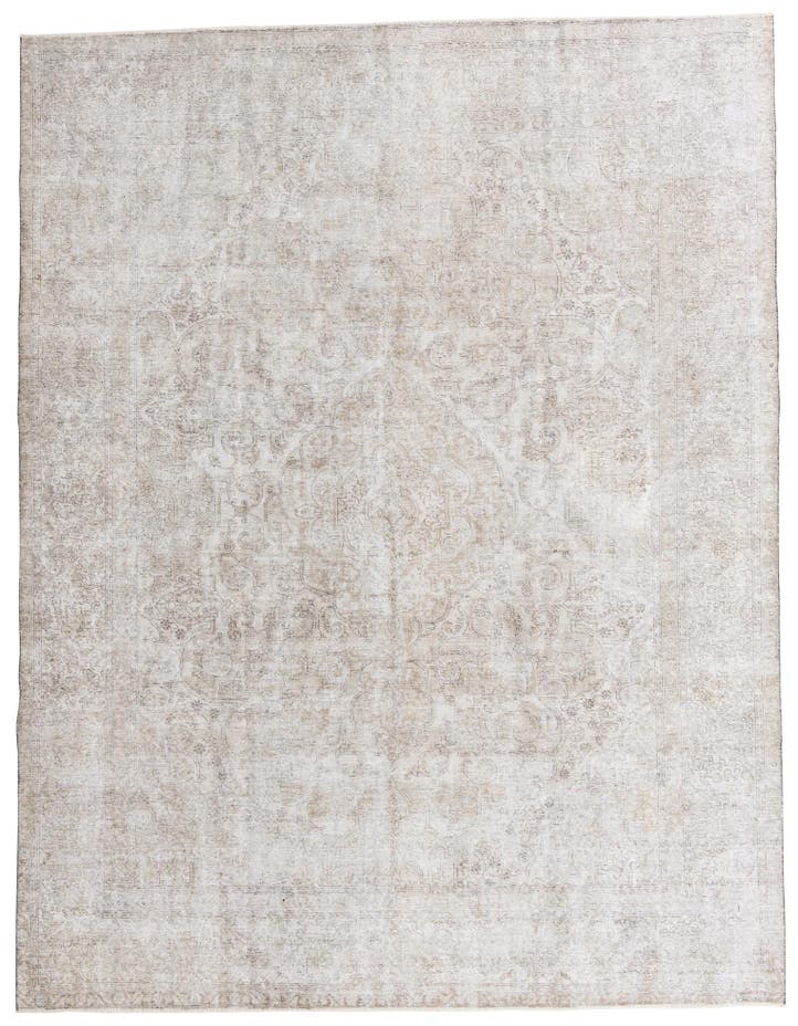  9' 6 x 12' 6  Hand Knotted Ultra Vintage Persian W...