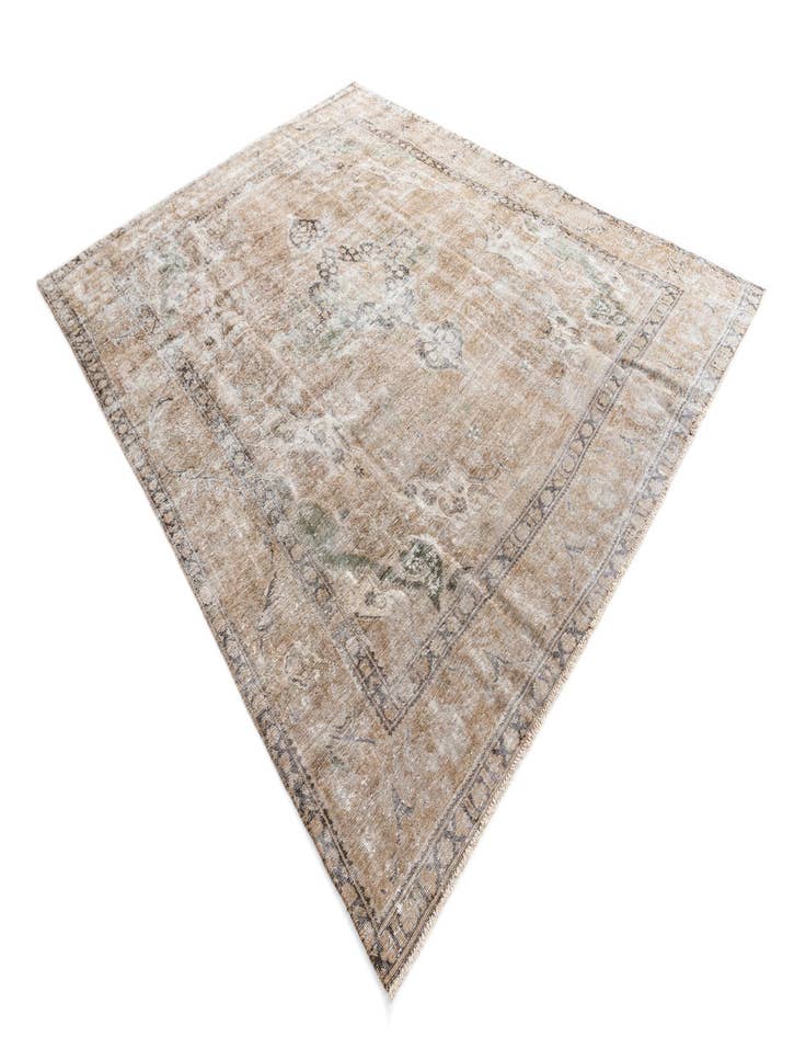 Detail image of  9' 3 x 11' 8  Hand Knotted Ultra Vintage Persian Wool Rug