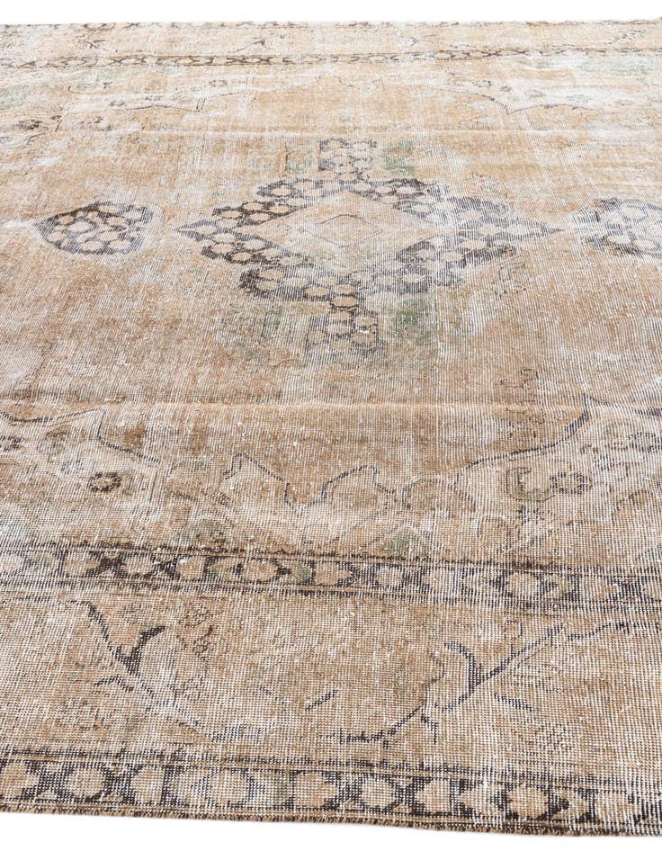 Detail image of  9' 3 x 11' 8  Hand Knotted Ultra Vintage Persian Wool Rug