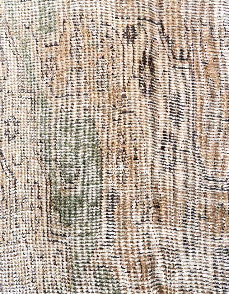 Detail image of  9' 3 x 11' 8  Hand Knotted Ultra Vintage Persian Wool Rug