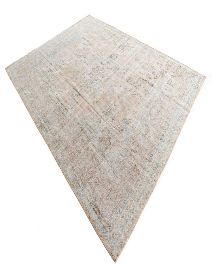 Detail image of  9' 9 x 12' 10  Hand Knotted Ultra Vintage Persian Wool Rug