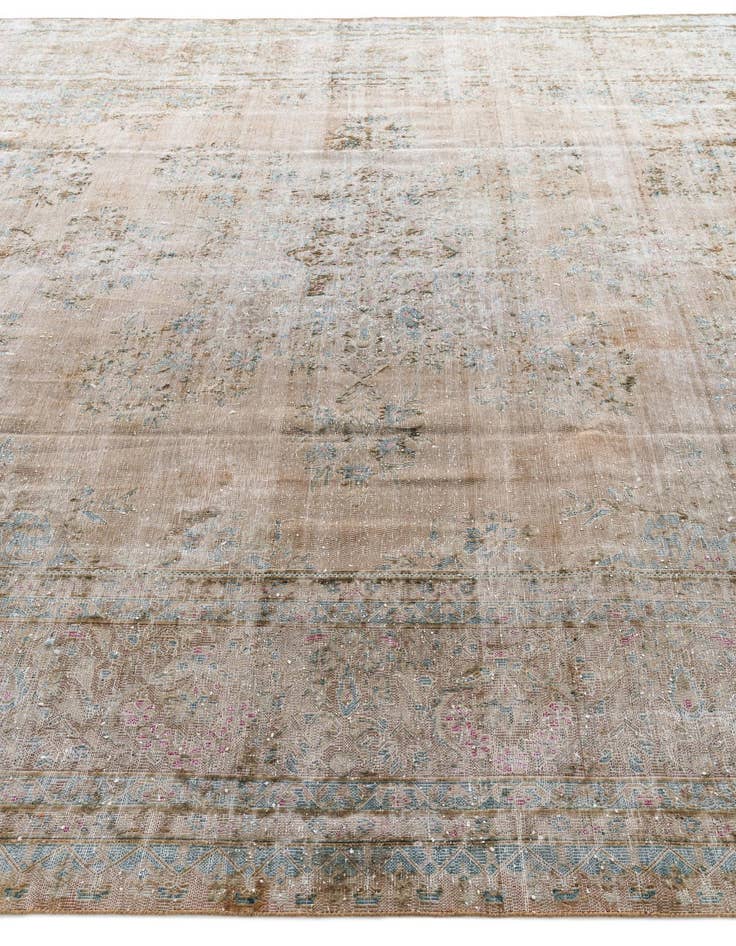 Detail image of  9' 9 x 12' 10  Hand Knotted Ultra Vintage Persian Wool Rug