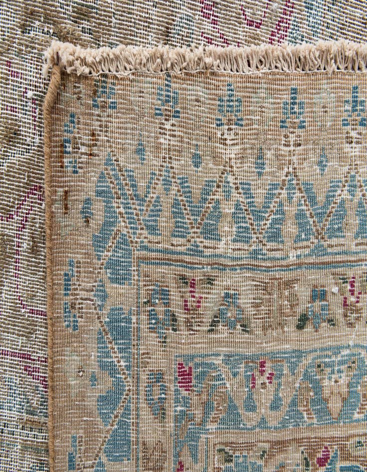Detail image of  9' 9 x 12' 10  Hand Knotted Ultra Vintage Persian Wool Rug