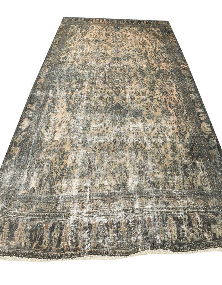 Detail image of  10' 2 x 12' 6  Hand Knotted Ultra Vintage Persian Wool Rug