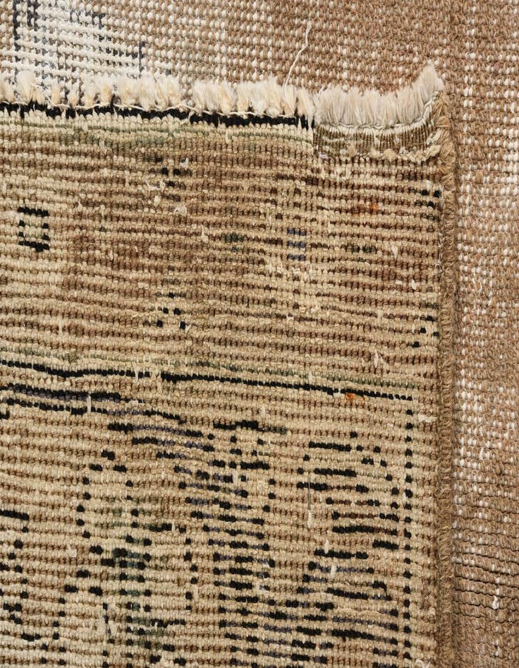 Detail image of  9' 4 x 12'  Hand Knotted Ultra Vintage Persian Wool Rug