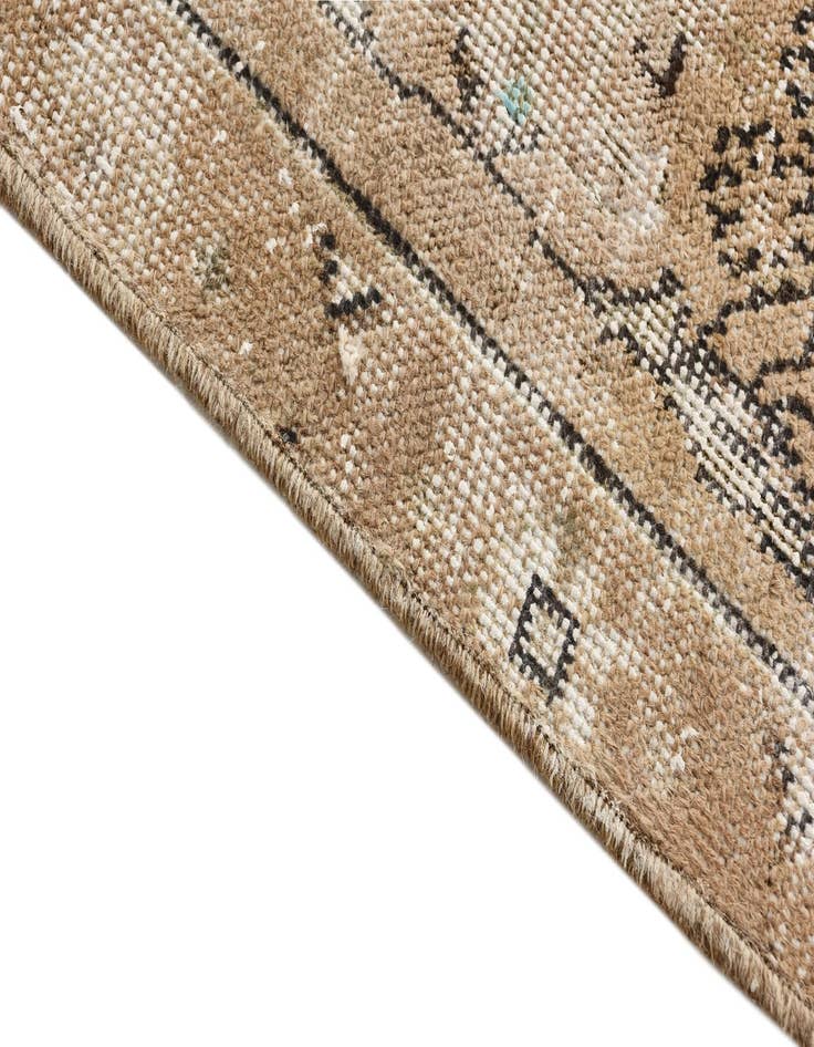 Detail image of  9' 4 x 12'  Hand Knotted Ultra Vintage Persian Wool Rug