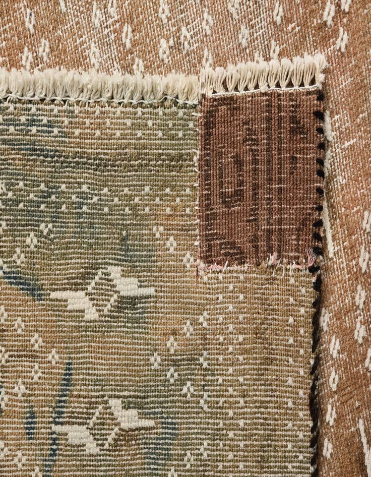 Detail image of  8' 1 x 11'  Hand Knotted Ultra Vintage Persian Wool Rug