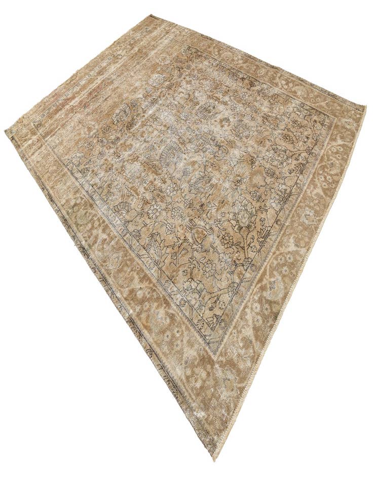 Detail image of  8' 3 x 10' 10  Hand Knotted Ultra Vintage Persian Wool Rug