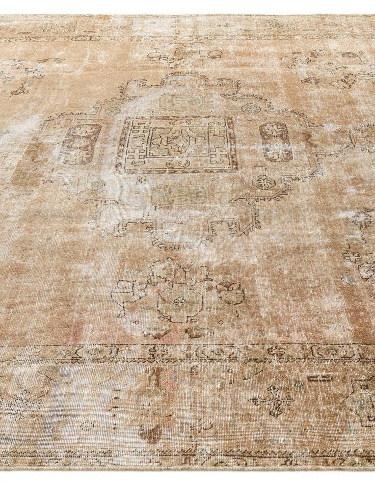 Detail image of  9' 1 x 12' 6  Hand Knotted Ultra Vintage Persian Wool Rug