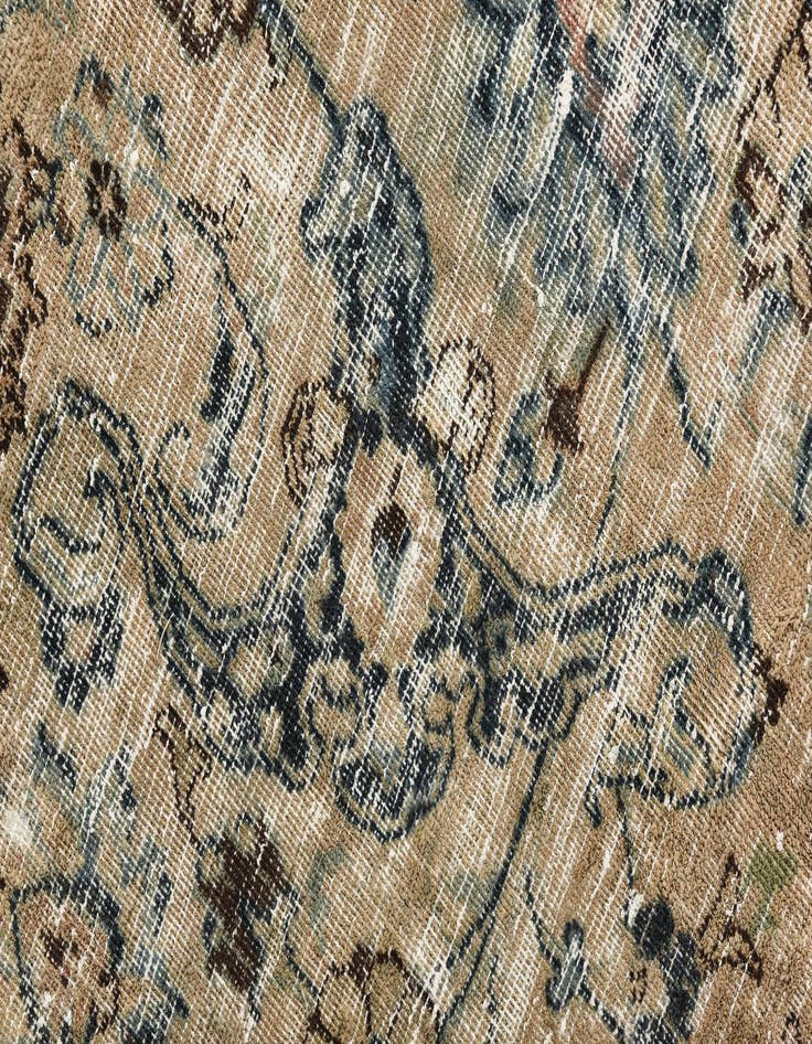 Detail image of  7' 8 x 10' 9  Hand Knotted Ultra Vintage Persian Wool Rug