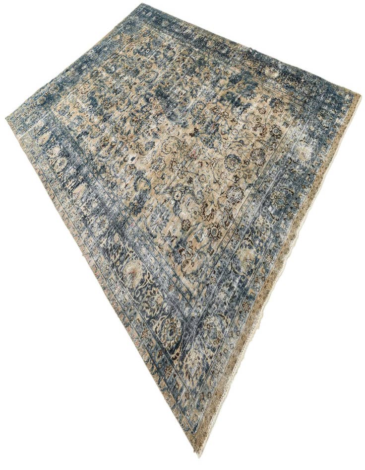 Detail image of  7' 8 x 10' 9  Hand Knotted Ultra Vintage Persian Wool Rug