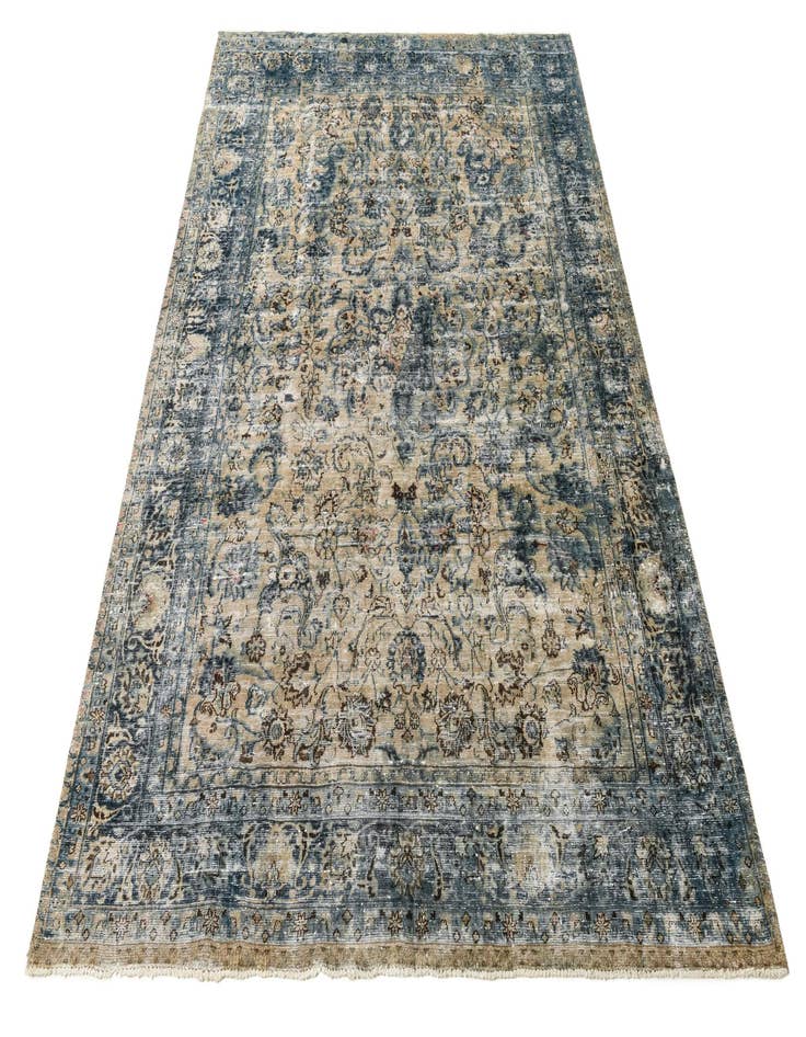 Detail image of  7' 8 x 10' 9  Hand Knotted Ultra Vintage Persian Wool Rug