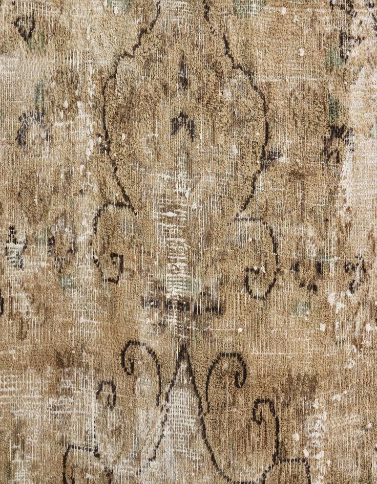 Detail image of  9' 1 x 11' 10  Hand Knotted Ultra Vintage Persian Wool Rug