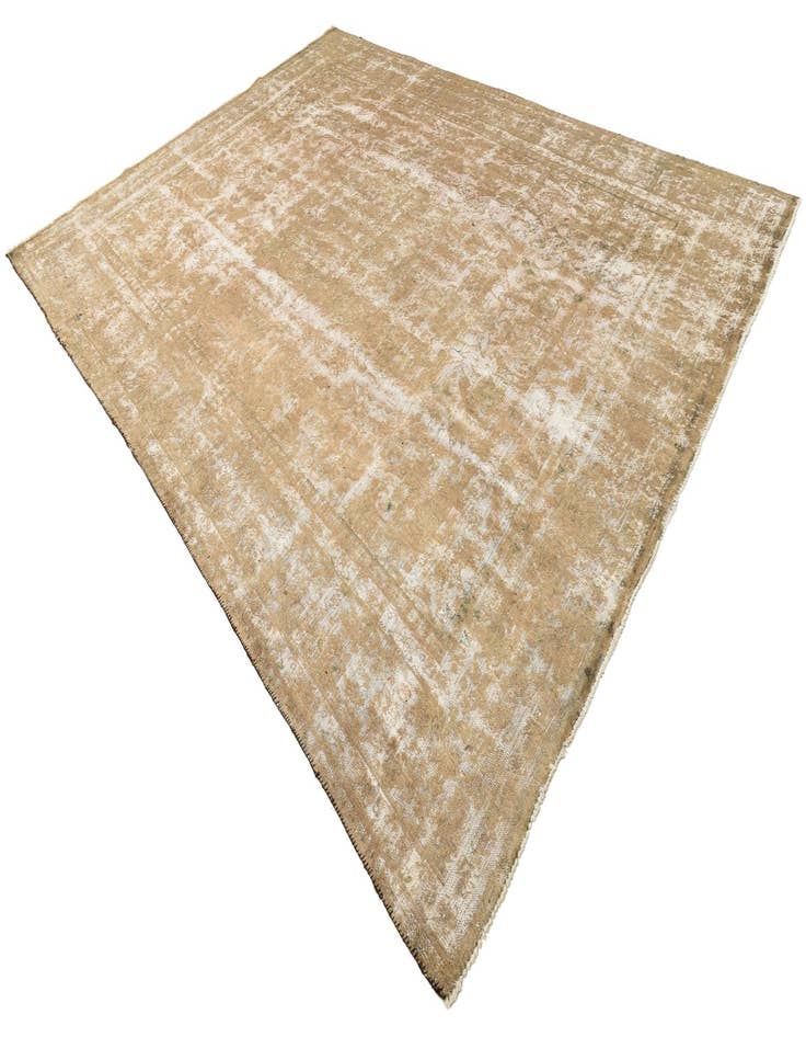 Detail image of  9' 5 x 13'  Hand Knotted Ultra Vintage Persian Wool Rug