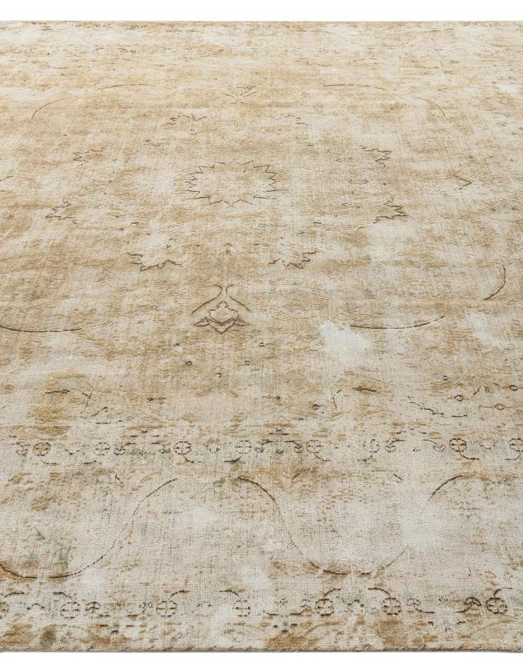 Detail image of  9' 9 x 12' 6  Hand Knotted Ultra Vintage Persian Wool Rug