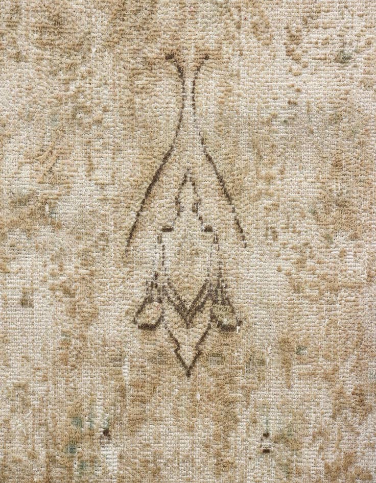 Detail image of  9' 9 x 12' 6  Hand Knotted Ultra Vintage Persian Wool Rug