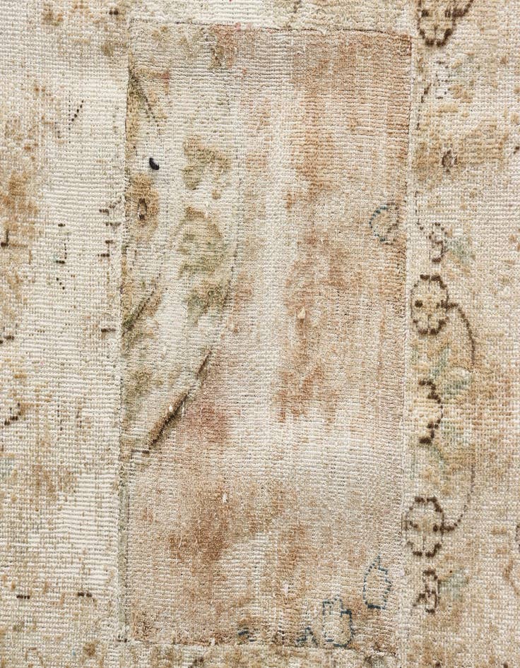 Detail image of  9' 9 x 12' 6  Hand Knotted Ultra Vintage Persian Wool Rug