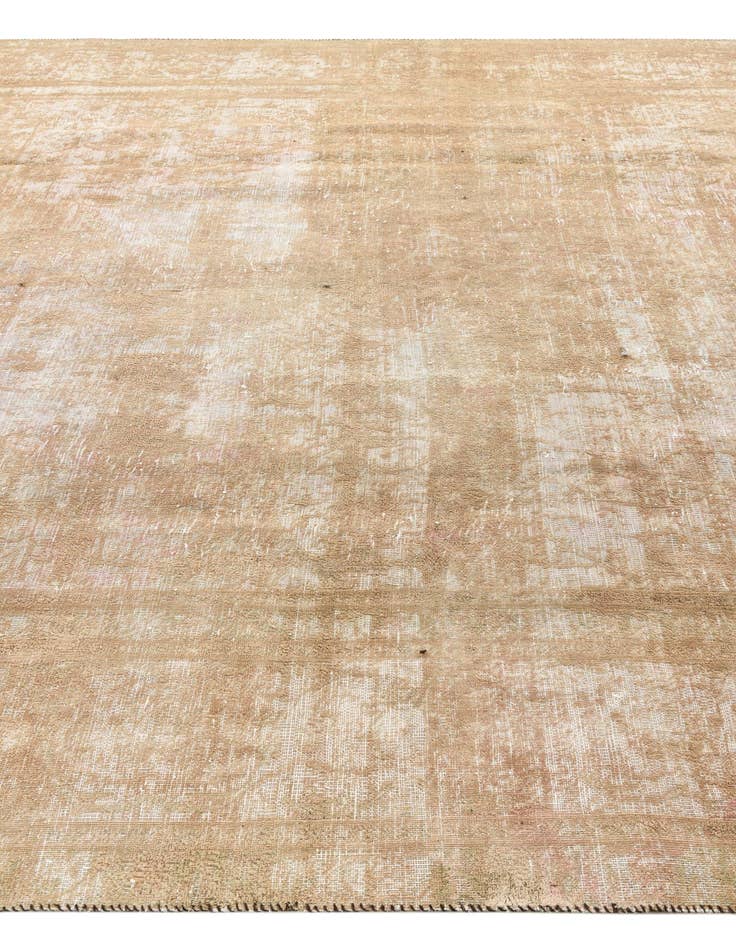 Detail image of  9' 1 x 12'  Hand Knotted Ultra Vintage Persian Wool Rug