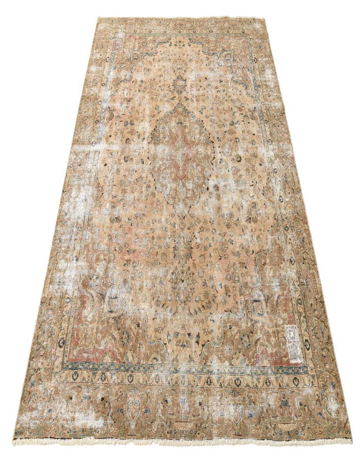 Detail image of  9' x 11' 8  Hand Knotted Ultra Vintage Persian Wool Rug