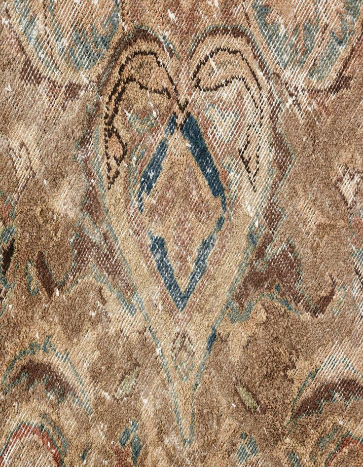 Detail image of  9' x 11' 8  Hand Knotted Ultra Vintage Persian Wool Rug