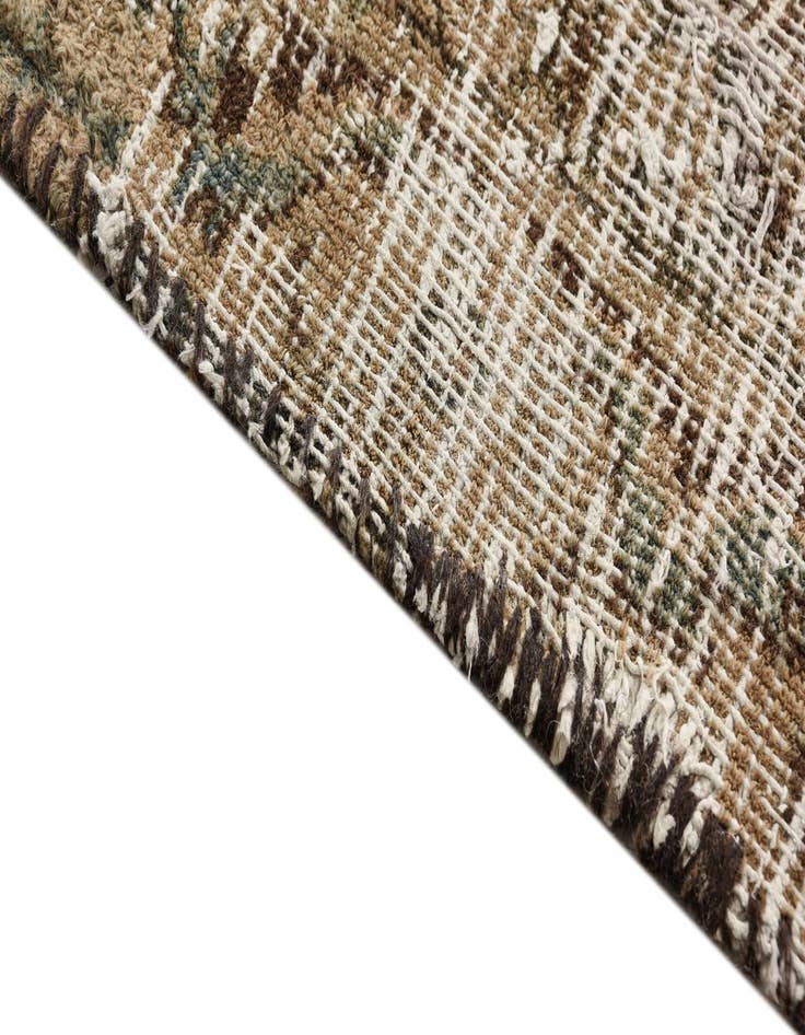 Detail image of 6' 3 x 9' 4 Hand Knotted Ultra Vintage Persian Wool Rug