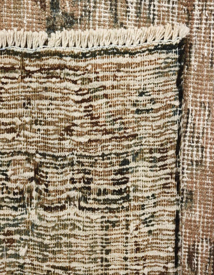 Detail image of 6' 3 x 9' 4 Hand Knotted Ultra Vintage Persian Wool Rug