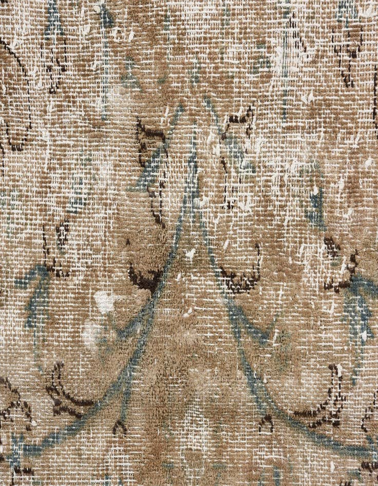 Detail image of  9' 5 x 13'  Hand Knotted Ultra Vintage Persian Wool Rug