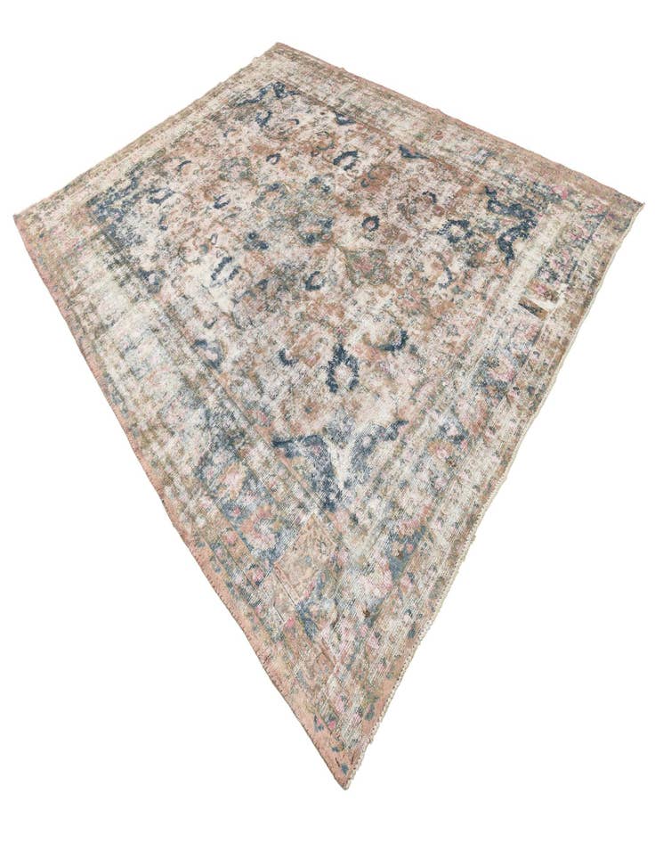 Detail image of  9' 10 x 12' 8  Hand Knotted Ultra Vintage Persian Wool Rug