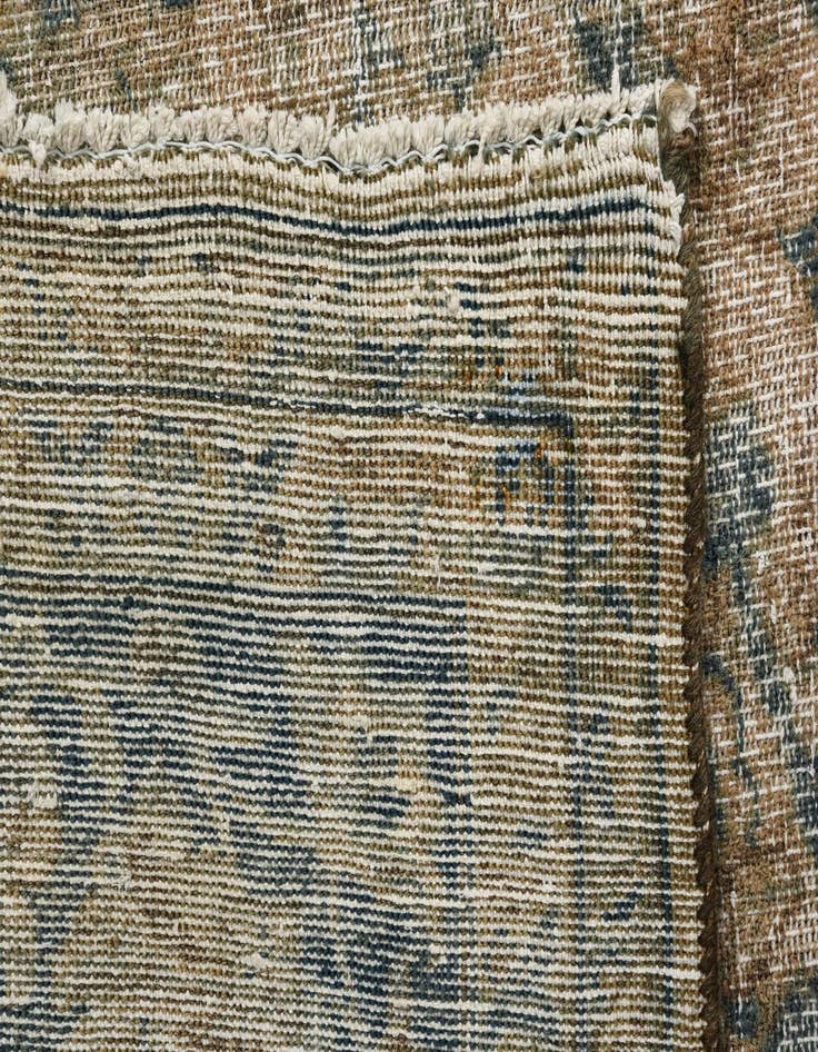 Detail image of  9' 1 x 12'  Hand Knotted Ultra Vintage Persian Wool Rug