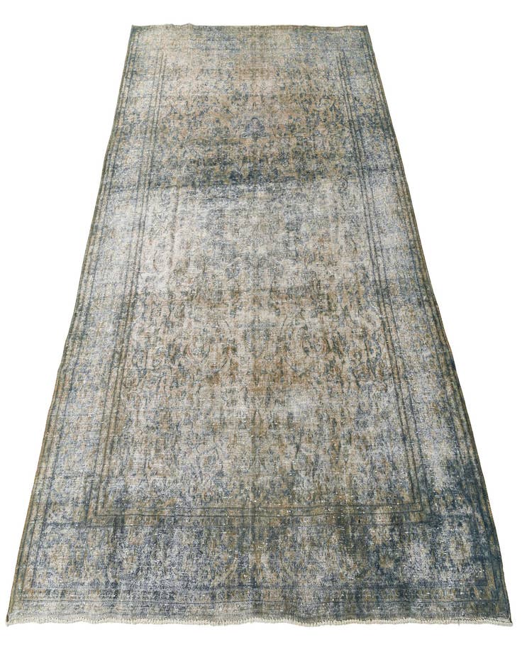 Detail image of  9' 1 x 12'  Hand Knotted Ultra Vintage Persian Wool Rug