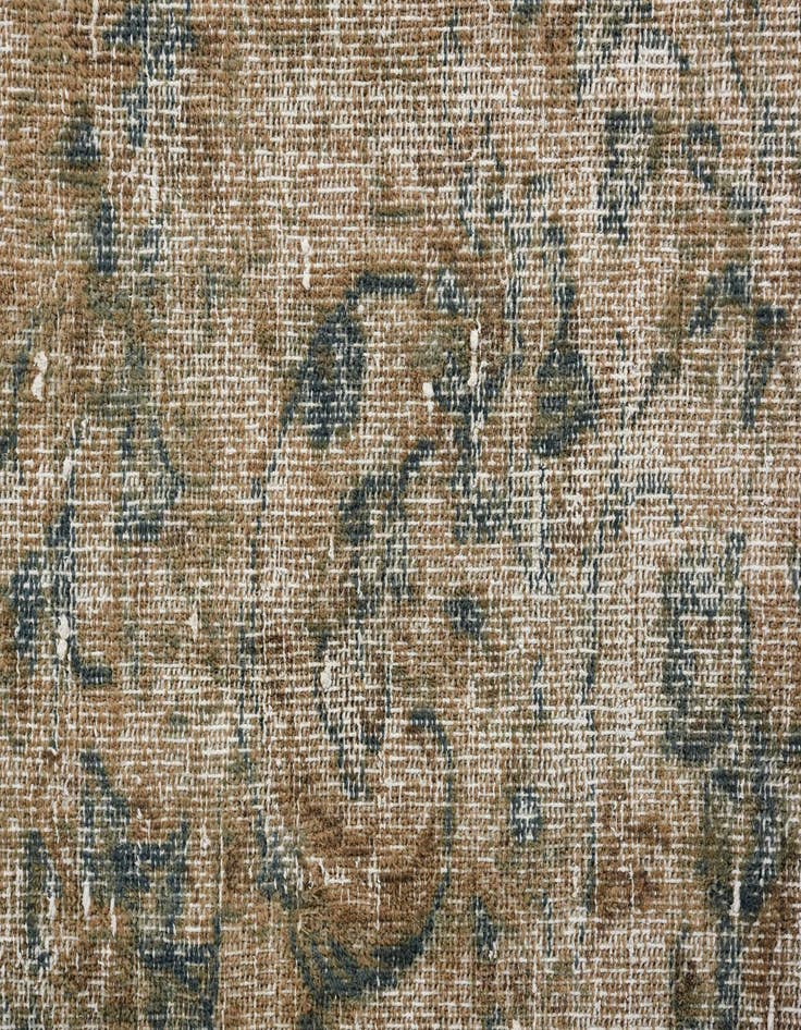 Detail image of  9' 1 x 12'  Hand Knotted Ultra Vintage Persian Wool Rug