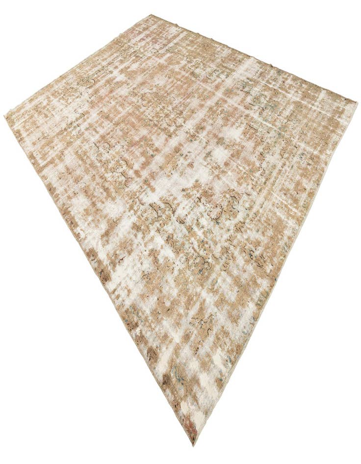 Detail image of  9' 2 x 13'  Hand Knotted Ultra Vintage Persian Wool Rug