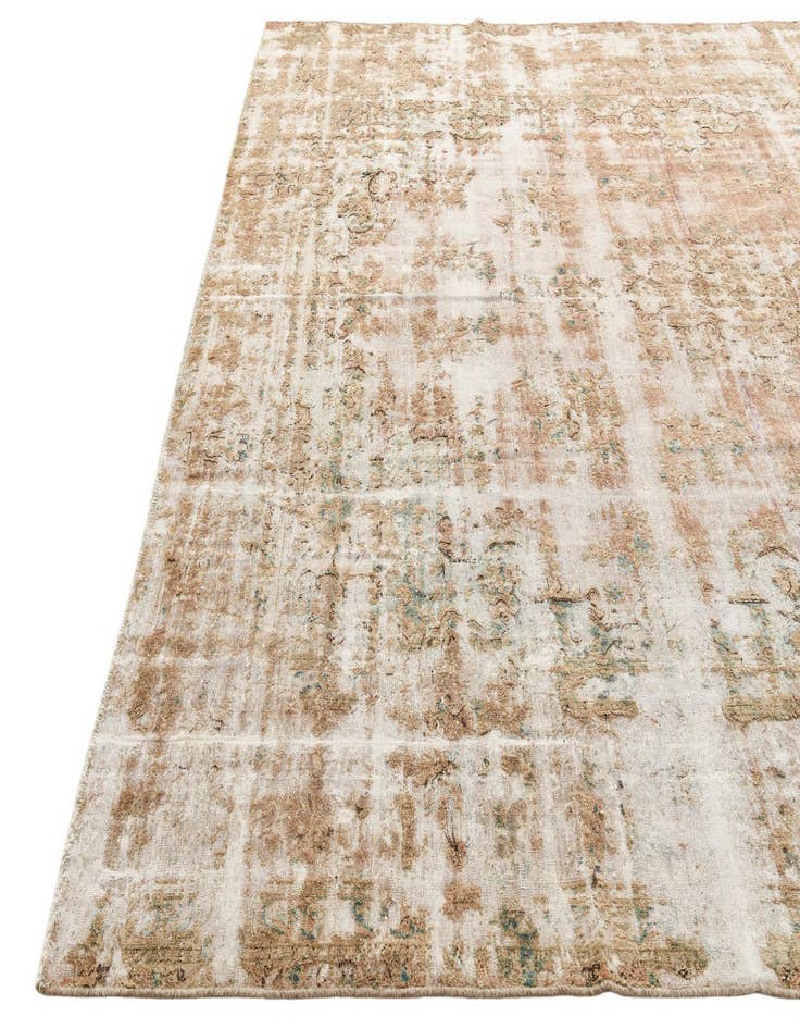 Detail image of  9' 2 x 13'  Hand Knotted Ultra Vintage Persian Wool Rug