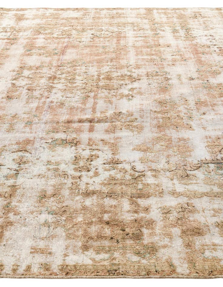 Detail image of  9' 2 x 13'  Hand Knotted Ultra Vintage Persian Wool Rug