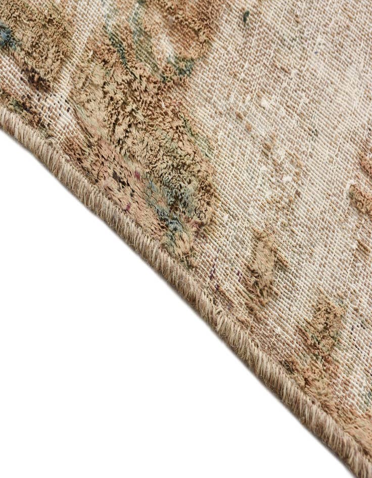 Detail image of  9' 2 x 13'  Hand Knotted Ultra Vintage Persian Wool Rug