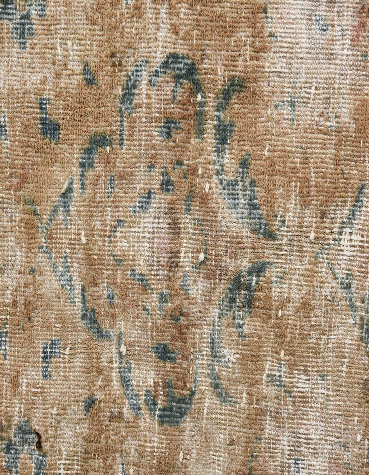 Detail image of  7' 5 x 10' 6  Hand Knotted Ultra Vintage Persian Wool Rug