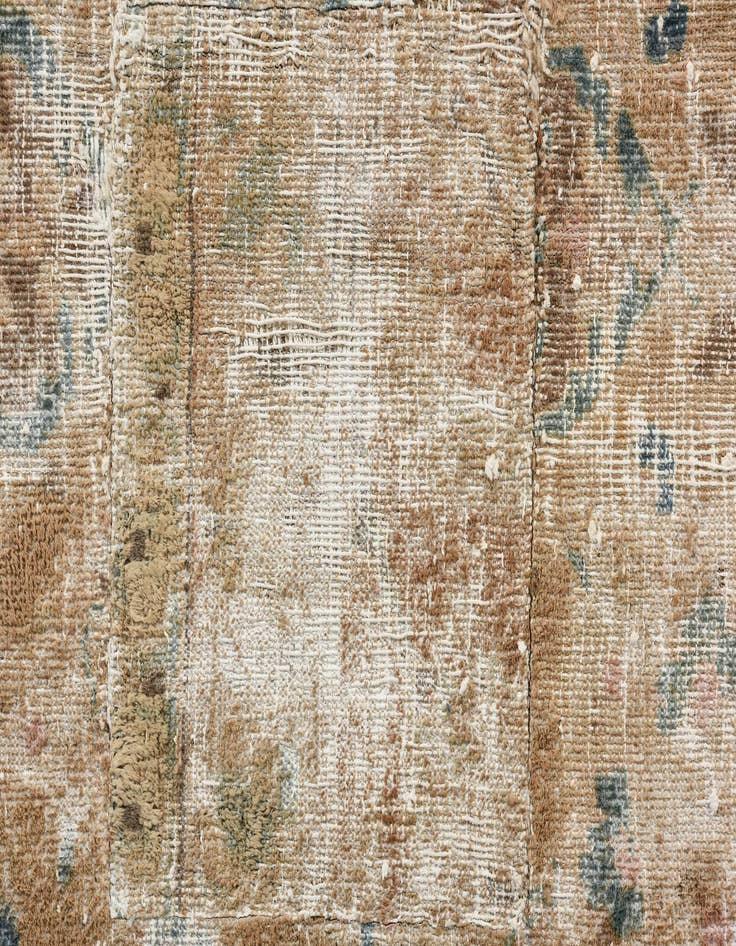 Detail image of  7' 5 x 10' 6  Hand Knotted Ultra Vintage Persian Wool Rug