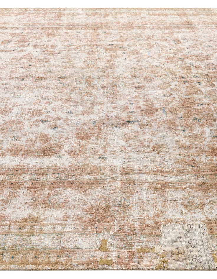 Detail image of  9' 3 x 12' 2  Hand Knotted Ultra Vintage Persian Wool Rug