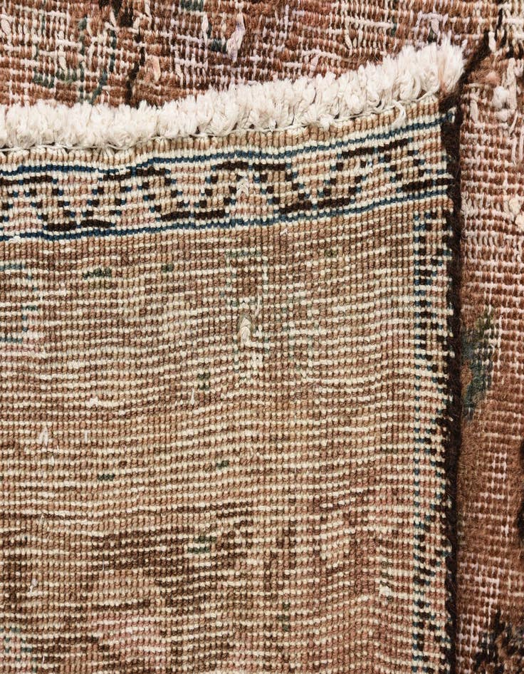 Detail image of  6' 3 x 9' 5  Hand Knotted Ultra Vintage Persian Wool Rug