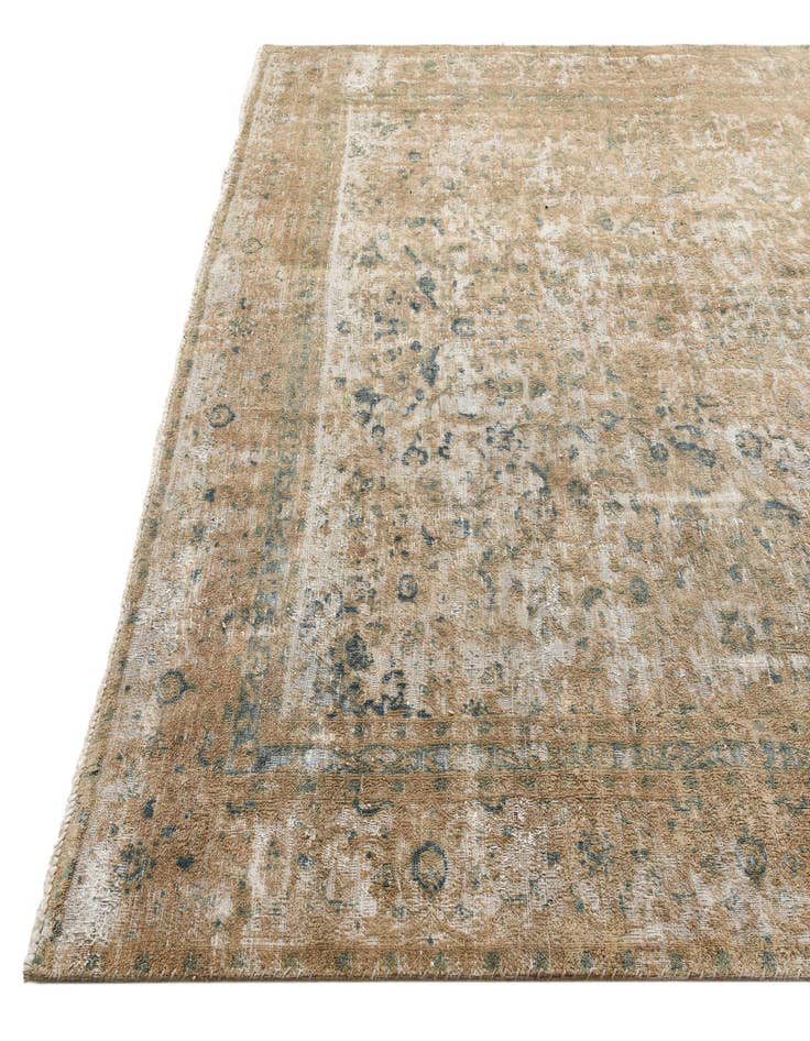 Detail image of  8' 8 x 11' 9  Hand Knotted Ultra Vintage Persian Wool Rug