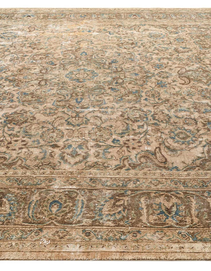 Detail image of  9' 8 x 12' 9  Hand Knotted Ultra Vintage Persian Wool Rug