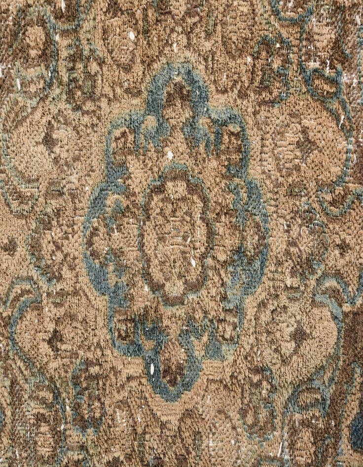 Detail image of  9' 8 x 12' 9  Hand Knotted Ultra Vintage Persian Wool Rug