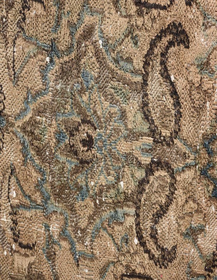 Detail image of  9' 8 x 12' 9  Hand Knotted Ultra Vintage Persian Wool Rug