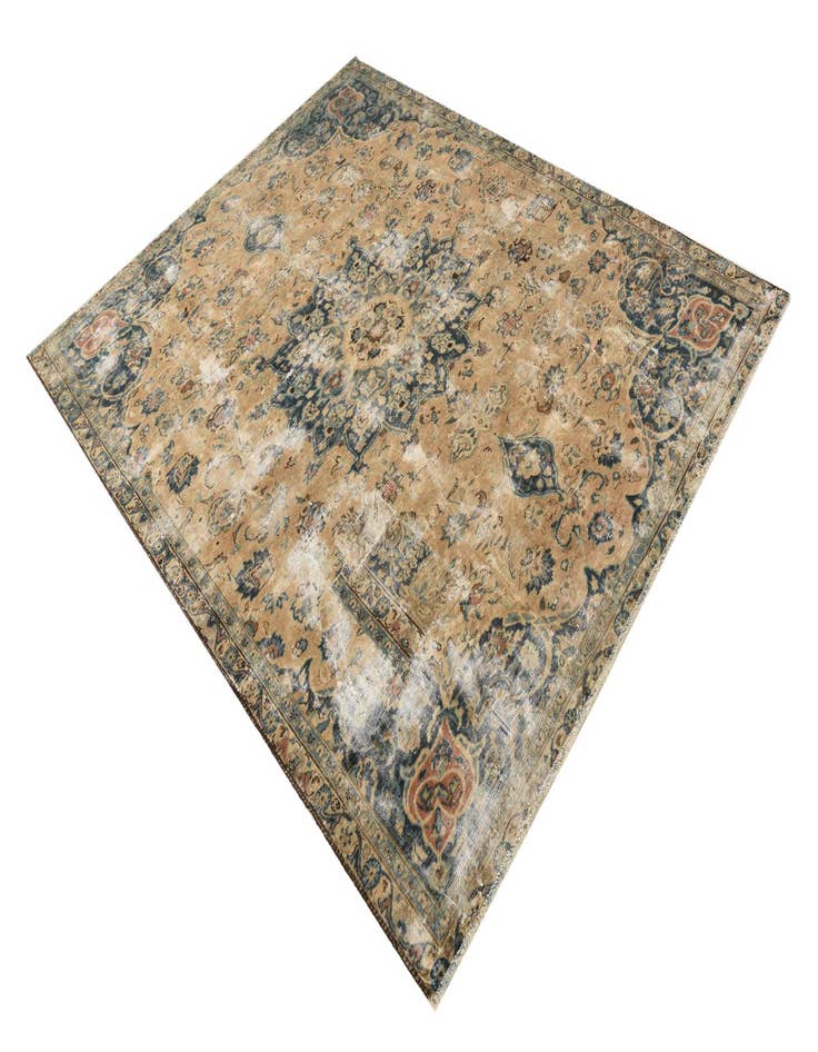 Detail image of  6' 3 x 7' 10  Hand Knotted Ultra Vintage Persian Wool Rug