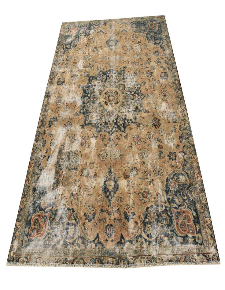 Detail image of  6' 3 x 7' 10  Hand Knotted Ultra Vintage Persian Wool Rug