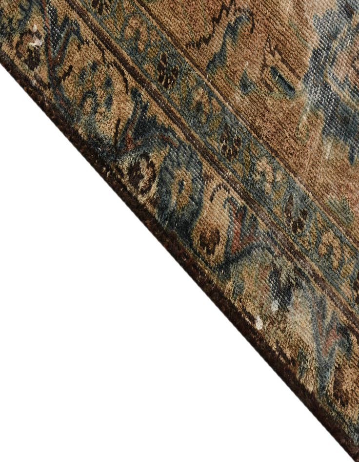 Detail image of  6' 3 x 7' 10  Hand Knotted Ultra Vintage Persian Wool Rug