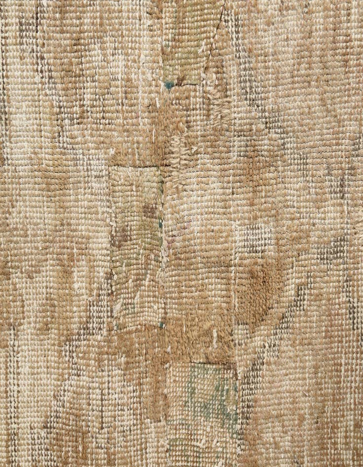 Detail image of  6' 9 x 9' 8  Hand Knotted Ultra Vintage Persian Wool Rug