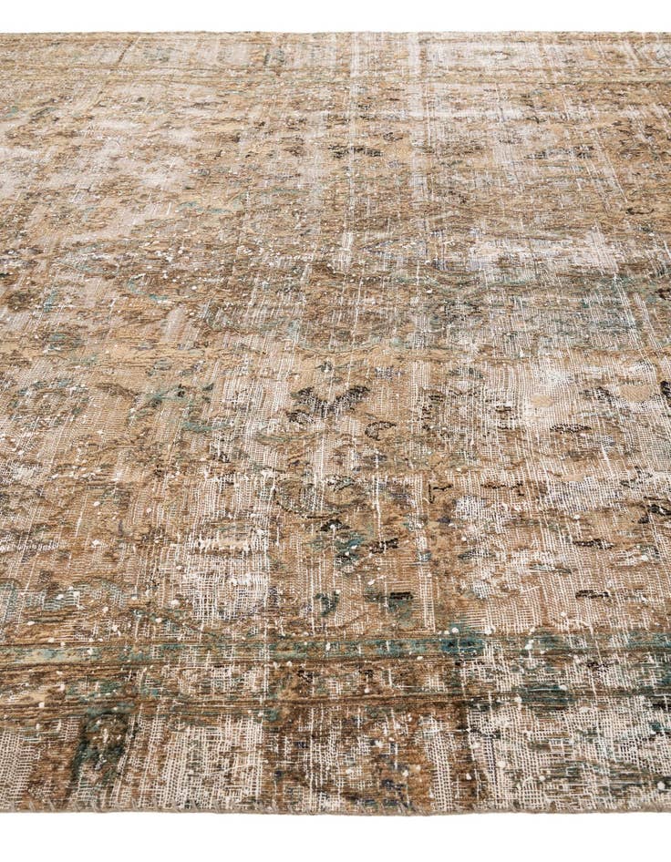 Detail image of  8' 6 x 12' 2  Hand Knotted Ultra Vintage Persian Wool Rug