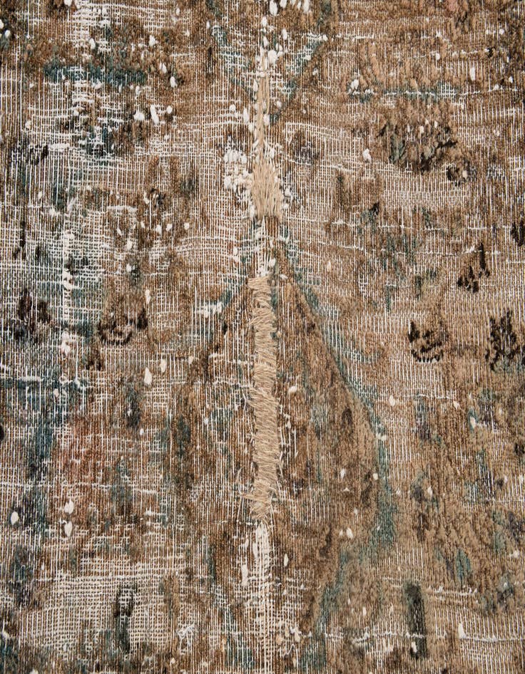 Detail image of  8' 6 x 12' 2  Hand Knotted Ultra Vintage Persian Wool Rug