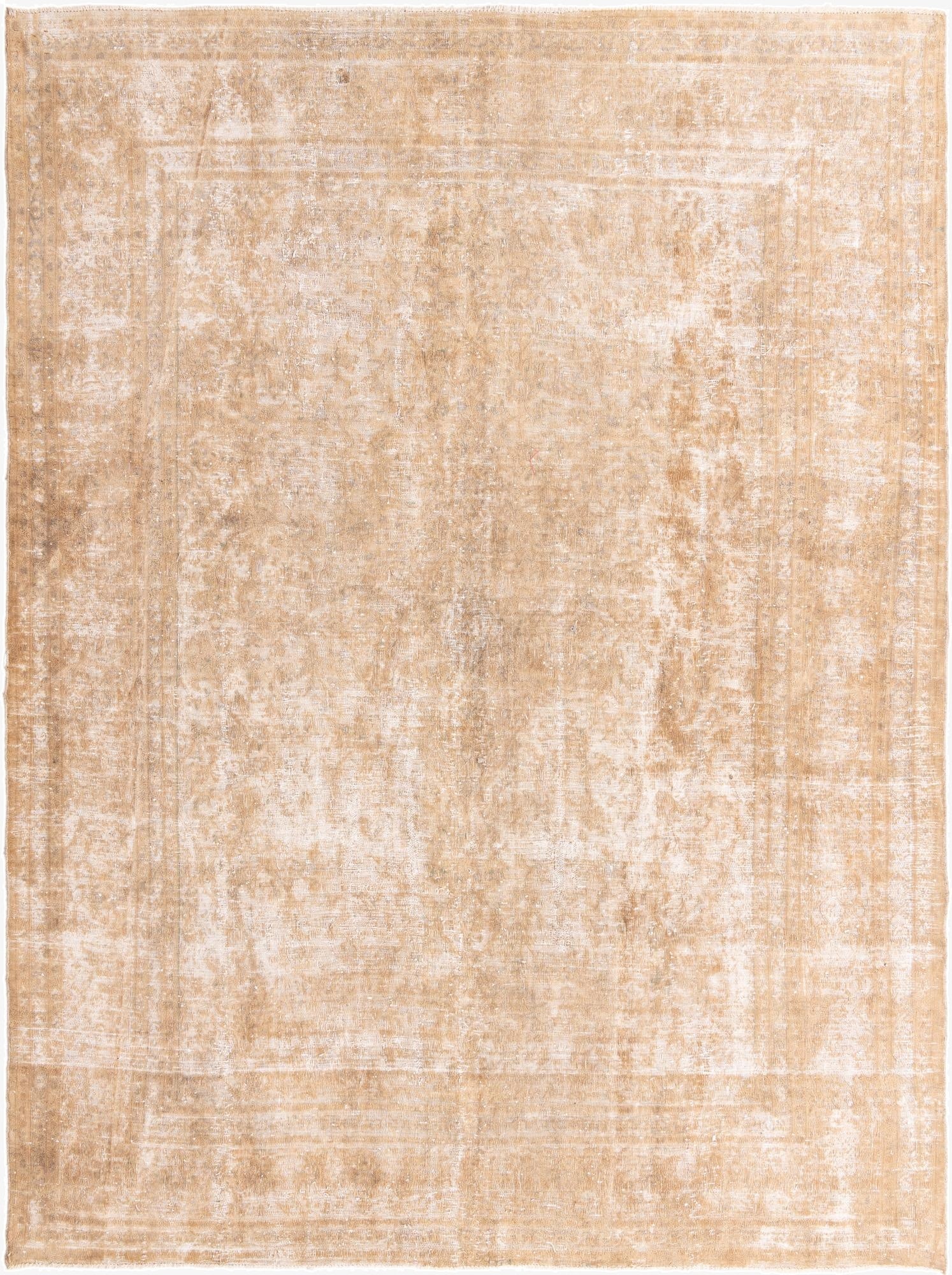  9' 5 x 12' 9  Hand Knotted Ultra Vintage Persian Wool Rug